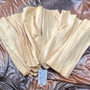 Vintage kimono Light cream tea stained Sheer Fabric Panel. A5 poss silk.